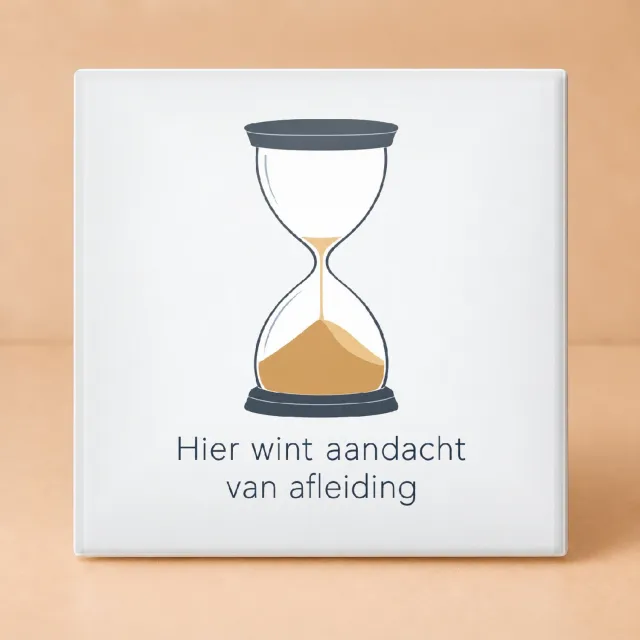 Bedruk King Vrolijke Meester van de telefoonvrije klas Tegel – Inspirerende Wanddecoratie voor Leraren en Docenten - 15 x 15 cm Wit