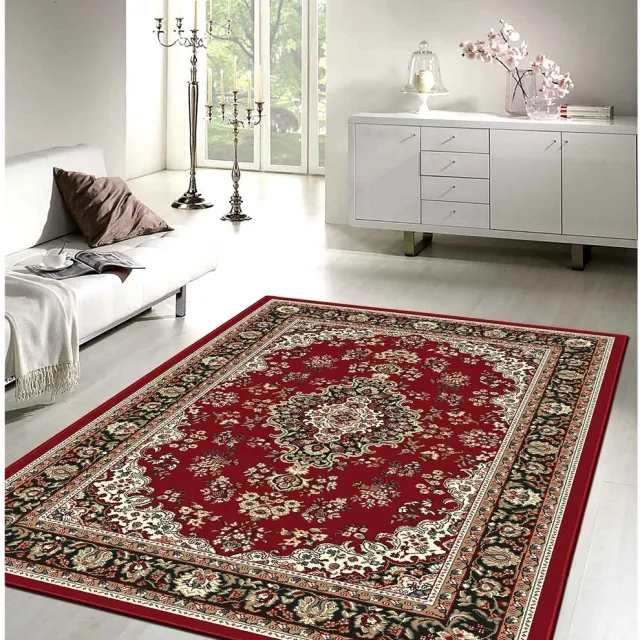 Muratap Klassiek Rood Oosters Vloerkleed – Nain Medaillon Collectie - Traditioneel Vintage Tapijt