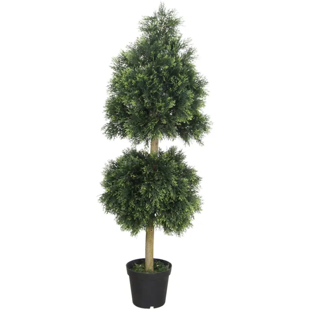 Decovego Kunstmatige cipres, kunstboom, decoratieve boom, kunstplant in pot, kunstplanten, binnendecoratie, 160 cm, Decovego