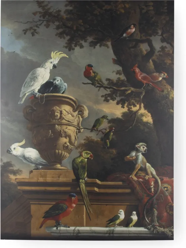 Art for the Home Canvas De Menagerie - Dieren - 100x70cm - Multikleur