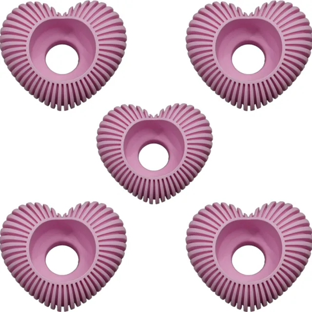 Lovora Waxinelichthouder Hart Gestreept - Sakura Roze - 3d geprint - Geschikt voor LED waxinelichtjes – Moderne woonaccessoire – Stijlvolle waxinelichthouder - 5 stuks