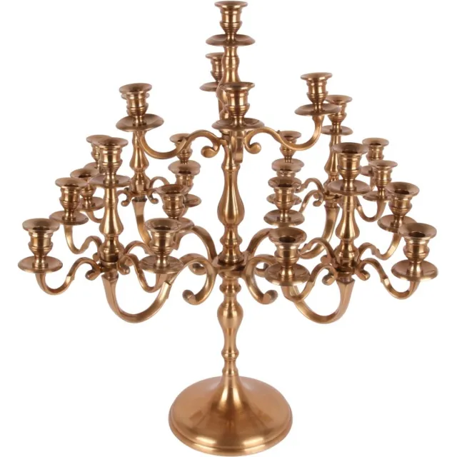 Baroque Kandelaar - Kandelaar 25-Arms 70 cm - Goud - Aluminium - 70x78x78 - Aluminium Gold