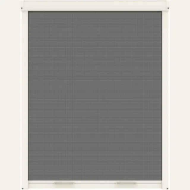 Livn Rolhor Vliegenraam Basic 100x155cm wit - Automatisch rolsysteem - Gaas rolt op in cassette - Montage aan de binnen- of buitenzijde