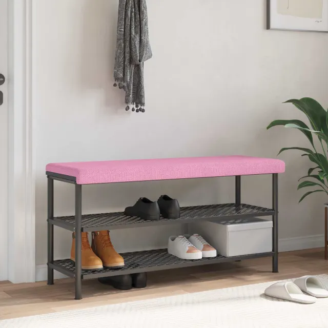 vidaXL Bankkussen Stof Roze Diepte 35 cm