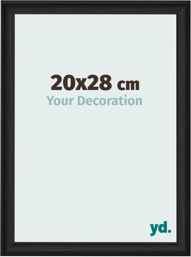 yd. Your Decoration - Fotolijst 20x28 cm - MDF - Zwart Houtnerf - Lazio