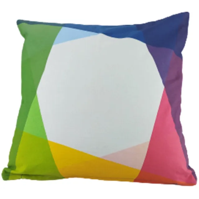 Dutch Decor sierkussenhoes CYNTHIA - Multicolor - blauw - 45 x 45 cm - Polyester - Vierkant