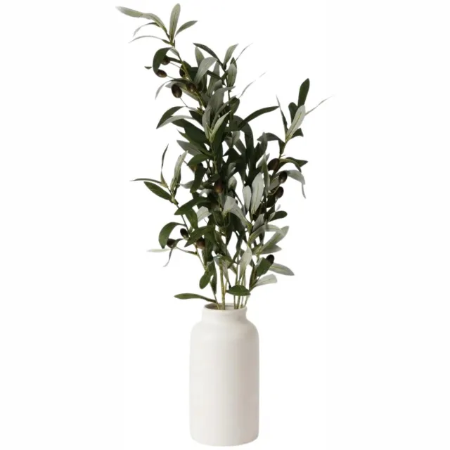 Bellatio Design Kunstplant Olijf takken - 101 cm - groen - olijfboom - siertakken stelen - decoratie