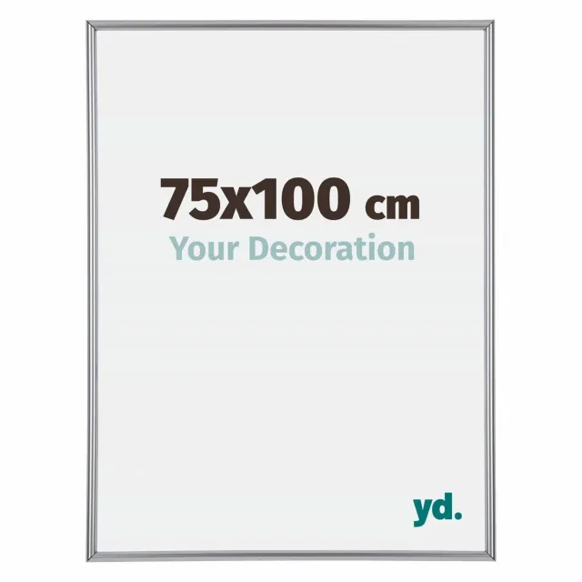 yd. Your Decoration - Fotolijst 75x100 cm - Kunststof - Zilver Hoogglans - Annecy