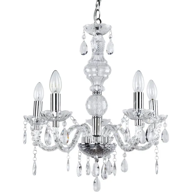 lux.pro [lux.pro]® Kroonluchter 5 - armig - Elegance - chroom