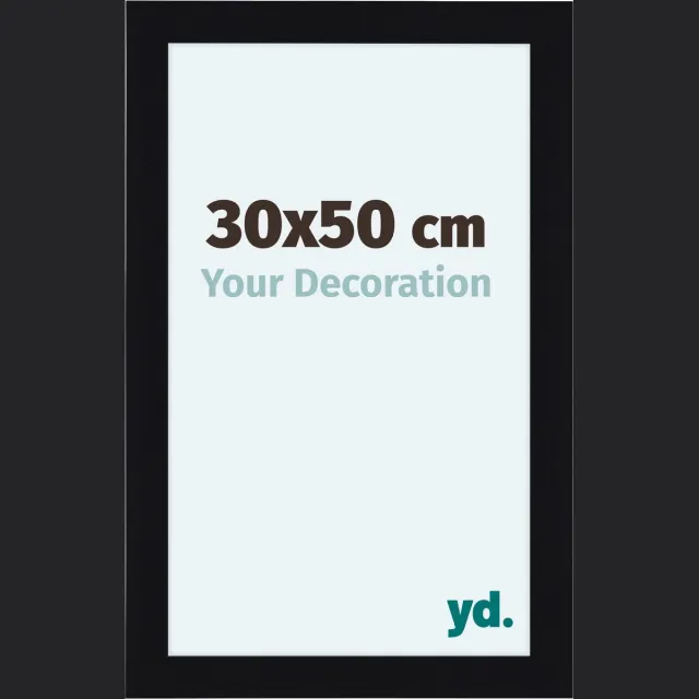 yd. Your Decoration - Fotolijst 30x50 cm - MDF - Zwart Hoogglans - Como