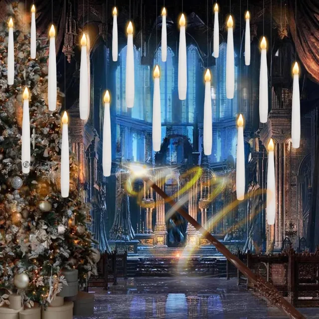 Equivera Floating Candles - Zwevende Kaarsen - Floating Candels - Hangende Kaarsen wit