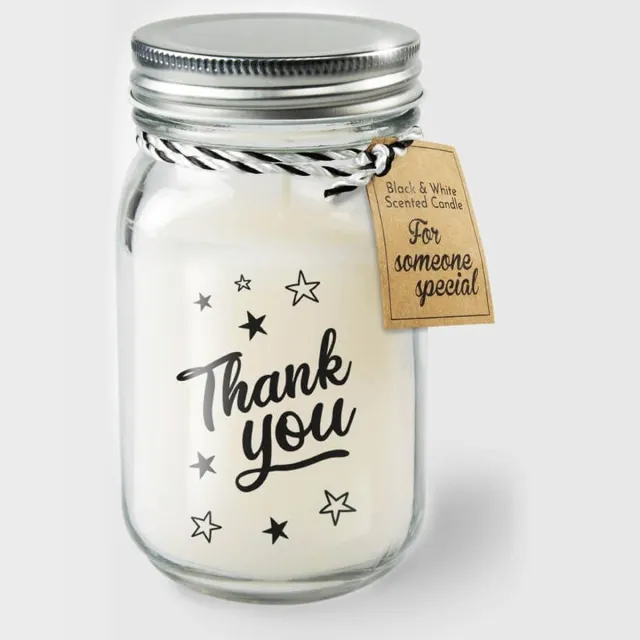 Paper dreams Geurkaars Vanille – Thank you Wit
