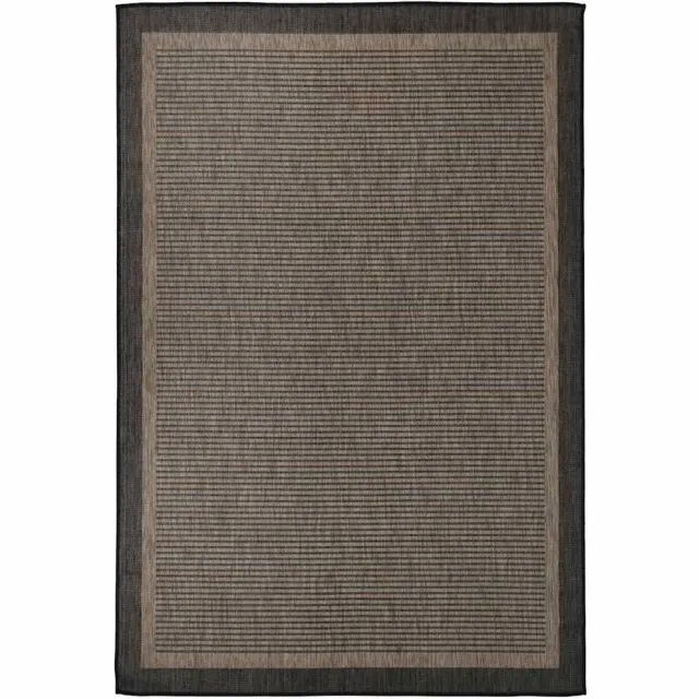 vidaXL Buitenkleed platgeweven 160x230 cm donkerbruin bruin