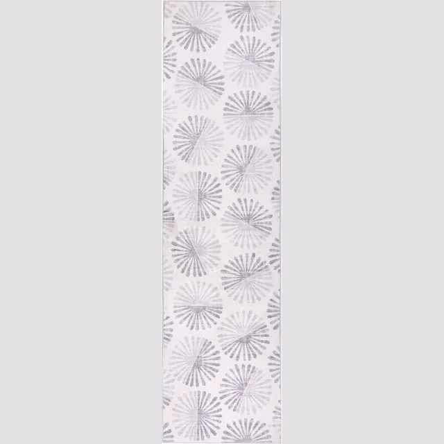 Beliani CATAK - Vloerkleed - Gebroken wit - 80 x 300 cm - Polyester