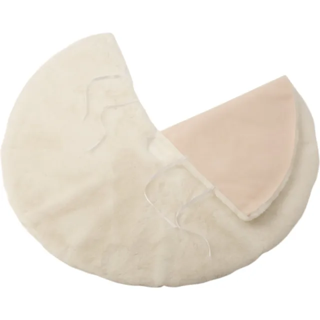 J-Line kerstboomrok Rond - polyester - wit