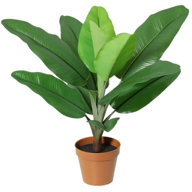 Trendyplants Kunst Philodendron Jungle King – Philodendron – Kunstplant – Hoogte 47 cm – Potmaat Ø12cm Groen