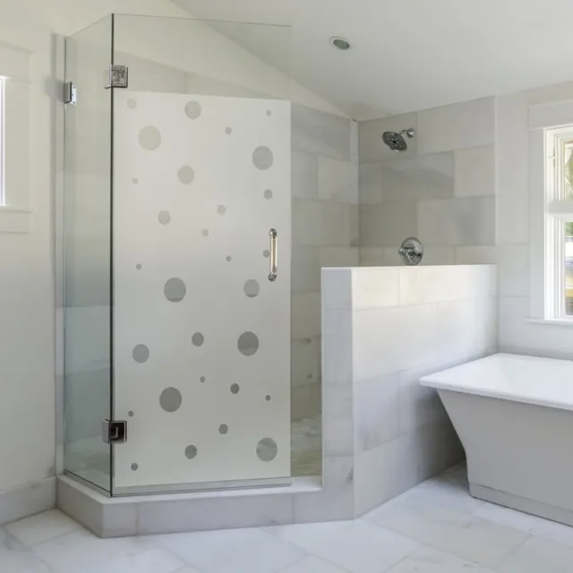 Ambiance Sticker Privacy raamfolie - Kleine bubbels - Zelfklevende raamfolie voor ramen en douchedeuren - 165x85cm