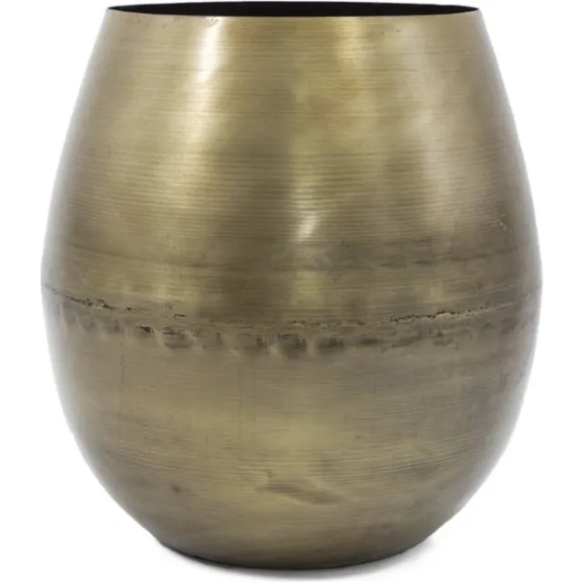 Damn Vaas metaal 23x31.5x32.5cm goud
