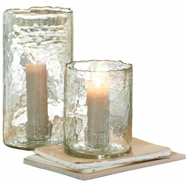 Loberon Windlicht set van 2 Querlay helder