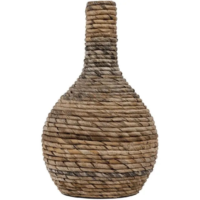 Must Living Vase Onion small - 36xØ20 cm, banana bark with ceramic Naturel