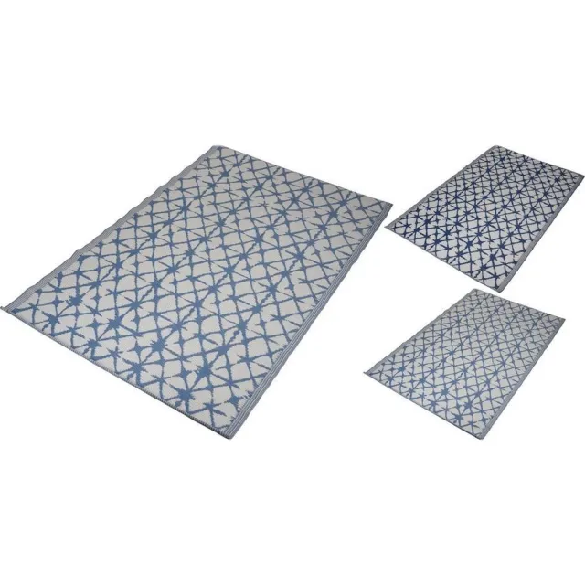 Konges Sløjd Buiten vloerkleed - Tuinmat Voor Buiten en Binnen - Buitenmat - Tuinkleed - Buitenkleed - 120x180cm - Blauw