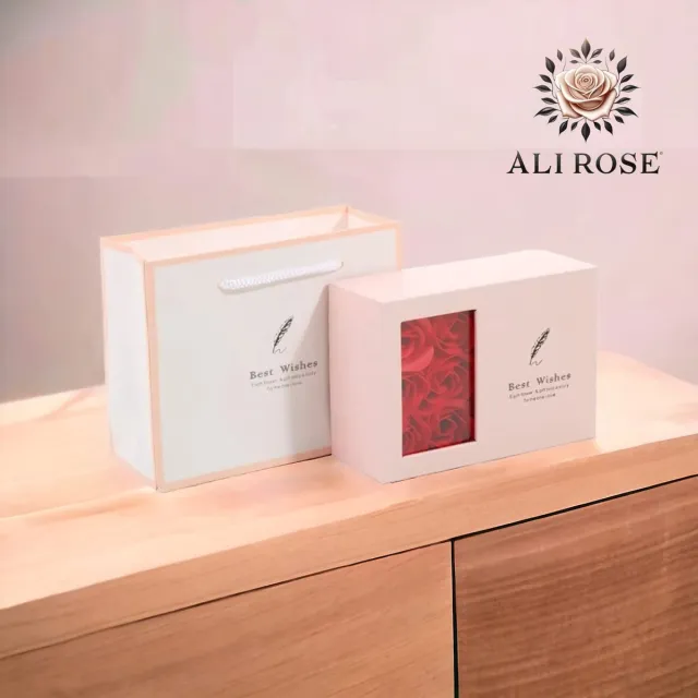 AliRose Cadeau Box - 6 Zeep Rozen - Geschenkset Roze - Sieraad Niet Inbegrepen - Valentijn - Romantiek - Amor - Liefde - Love - Partner - Cadeau - Aanzoek - Bruiloft - TikTok - Instagram