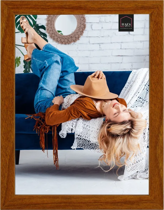 HAES deco Houten fotolijst Avignon donkerbruin voor 1 foto formaat 13x18 - SP14918