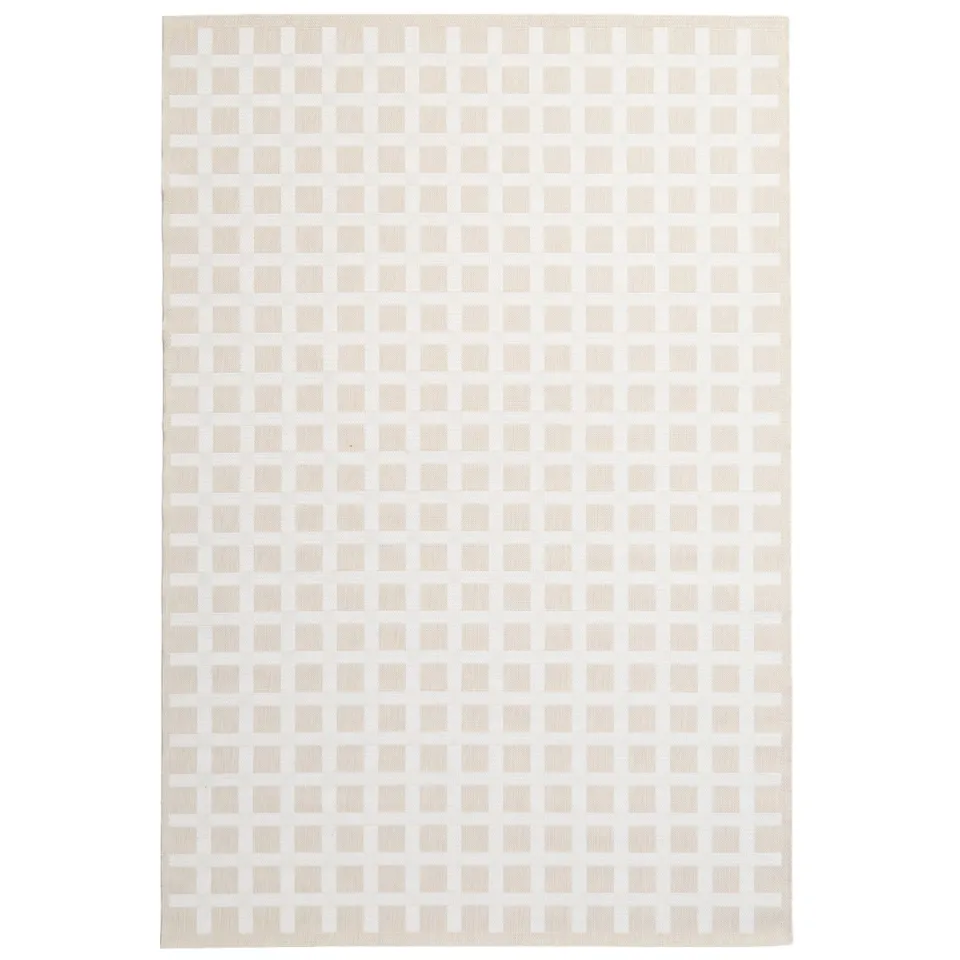 NOUS Living binnen- en buitenvloerkleed, 290x200 cm Beige/Wit