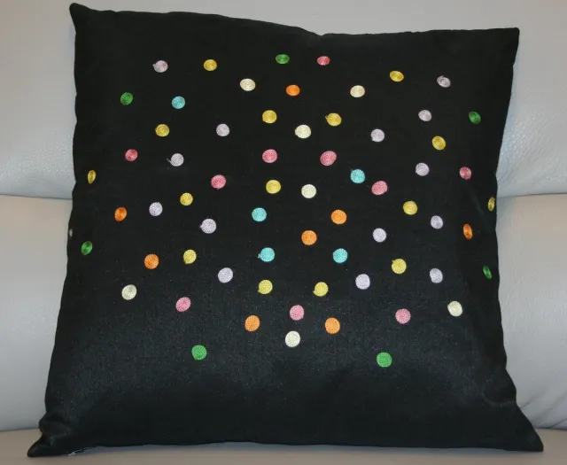 Moltex Sierkussen Confetti- zwart - 50x50 cm