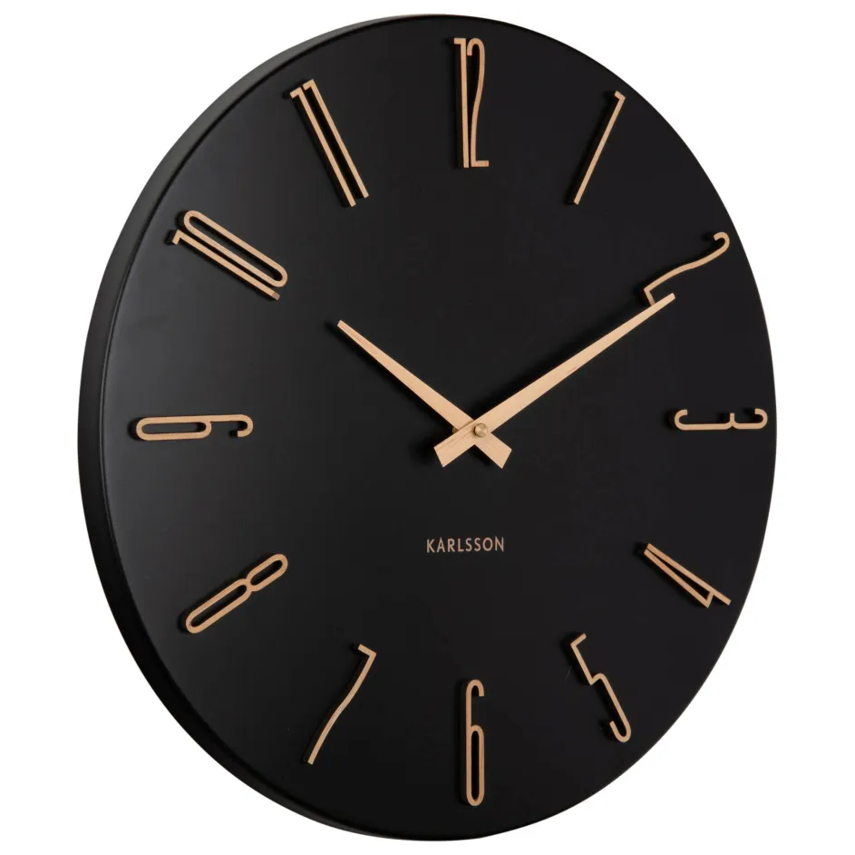 Karlsson Esmerado wandklok, Ø40 cm, stil uurwerk zwart, foto 5