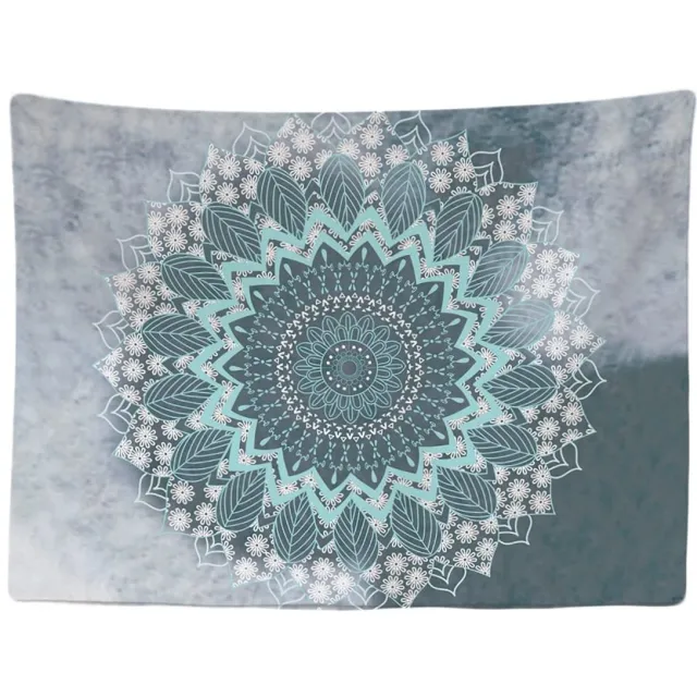 Ibenzoa Uniek Bohemian Wandtapijt met Mandala Design voor Diverse Ruimtes - 200 x 150 cm Pastel Mandala