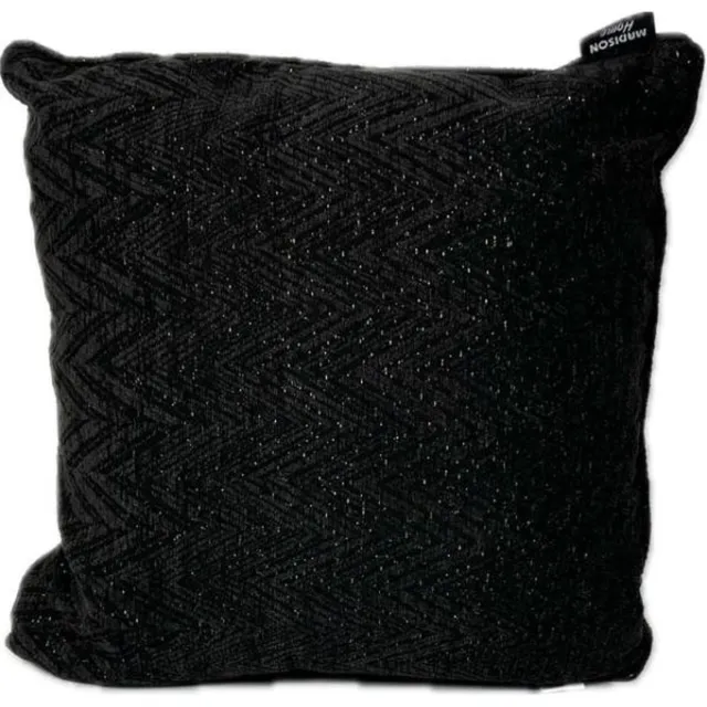 Madison sierkussen 45x45 cm Arrow black Groen