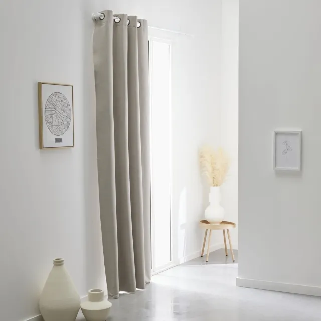 Today Verduisterend gordijn in effen kleur Prestige - Beige - 140x240 cm