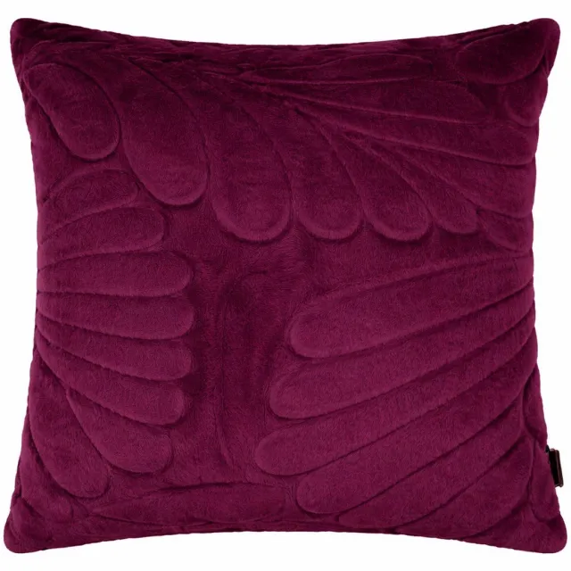Linen & More Kussen Bladeren Paars 45x45cm