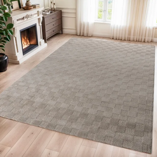 Muratap Vivant Chesterfield - Vloerkleed Laagpolig Effen - Beige- 200x290 CM Creme