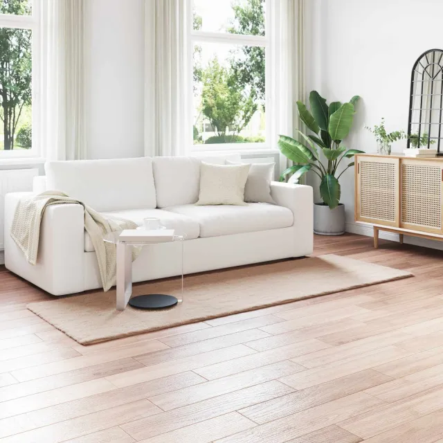vidaXL Antislip vloerkleed van imitatie konijnenbont OLITE Taupe, foto 2