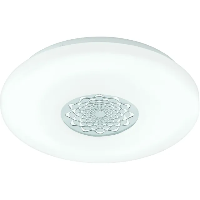 EGLO Capasso 1 - Wand/Plafondlamp - 1 Lichts - Ø340mm. - Wit, Chroom