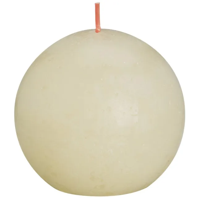 Bolsius Rustiek bolkaars - Ø76mm - Soft Pearl Wit