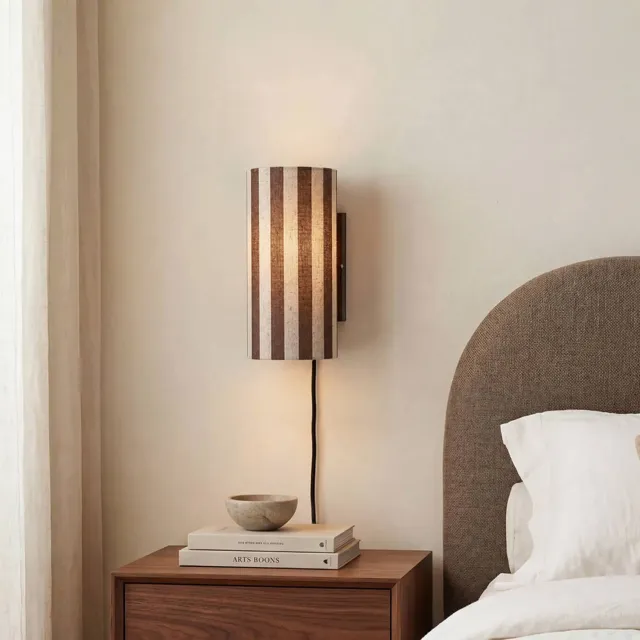NOUS Living wandlamp Luen (Ø15x25cm) Bruin