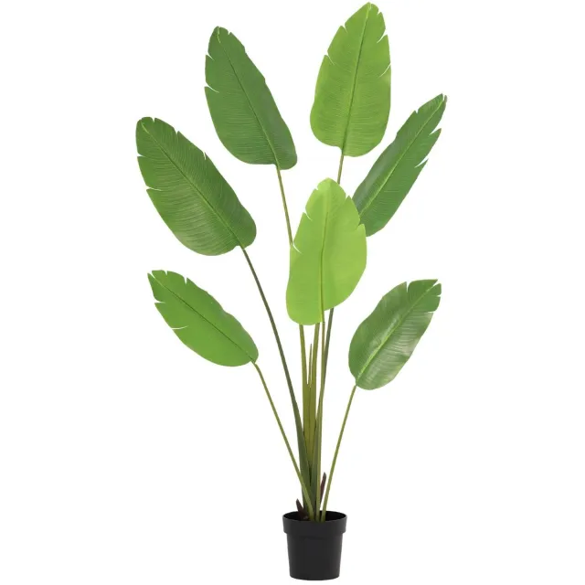 Trendyplants Kunst Strelitzia Nicolai - Paradijsvogelplant - Kunstplant - Hoogte 170cm - Potmaat Ø23cm Groen