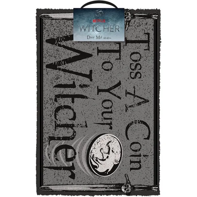 Pyramid International The Witcher - Toss A Coin To Your Witcher Doormat Grijs,Zwart