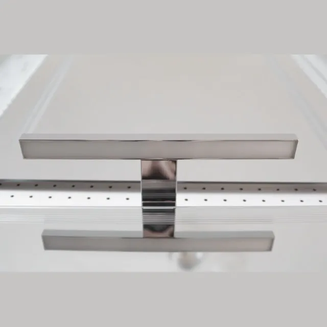 VL Home rechthoek 80x60 cm kaderloze aanrakingsschakelaar spiegel zilver
