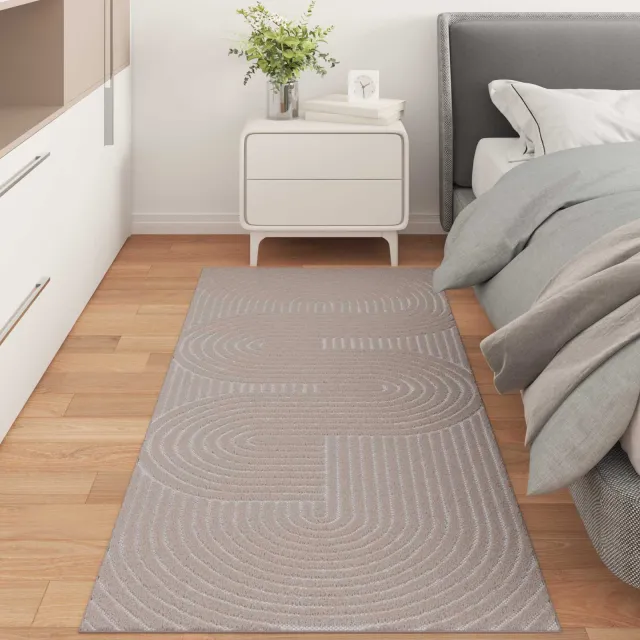 vidaXL Binnen- en buitentapijt PALMERAS Beige 80 x 200 cm Polyester, foto 2