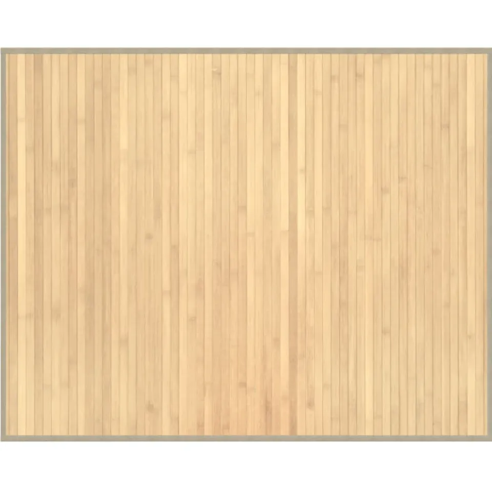 vidaXL Vloerkleed rechthoekig 80x100 cm bamboe lichtnaturel beige, foto 3