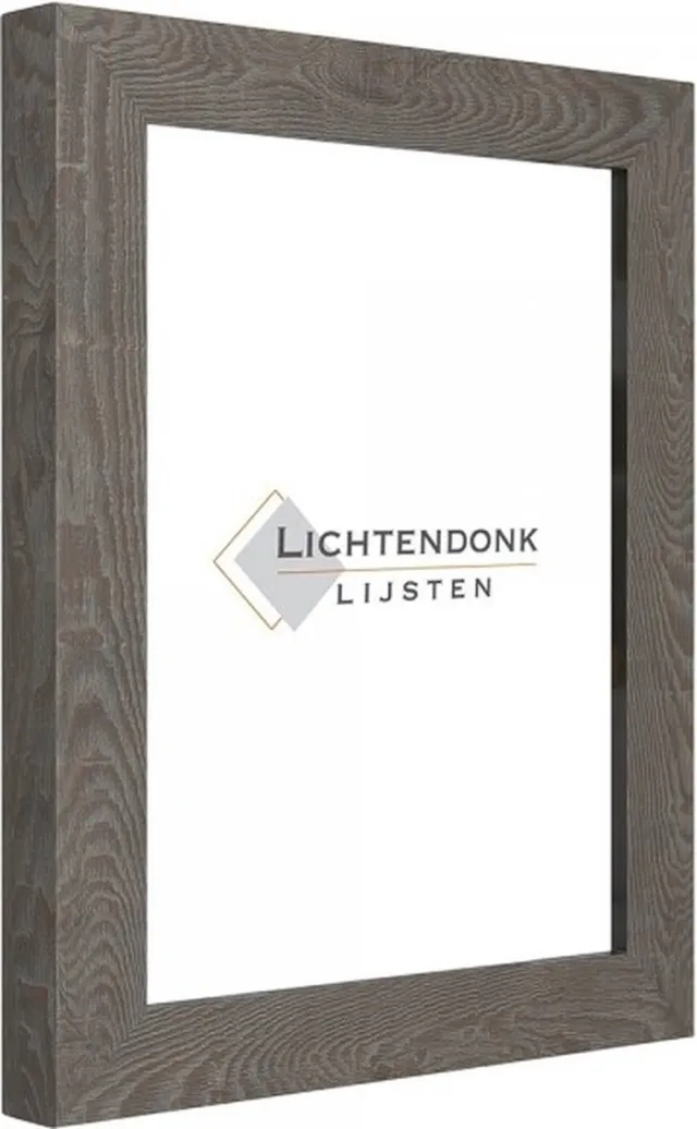 Lichtendonk Fotolijst Bruin - Houtnerf - Fotomaat 30x40 - Ontspiegeld Glas - Art.nr. 55-545