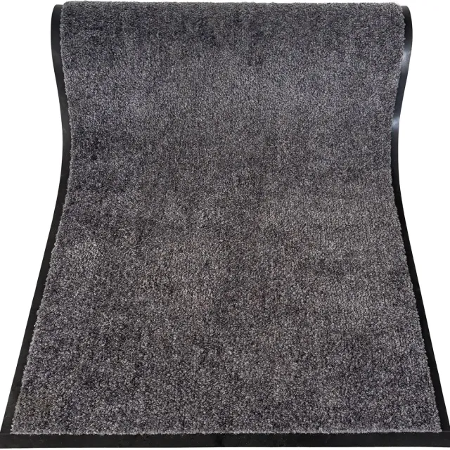 JYG Cleanwash grijs grote deurmat - 4 zijdenafwerking - 120x450cm