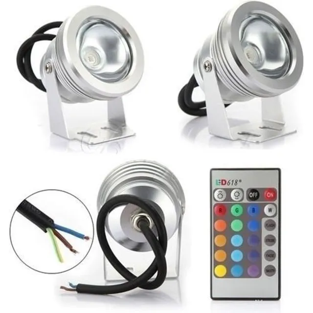 ABC-Led 10 watt LED spot light RGB outdoor Groen