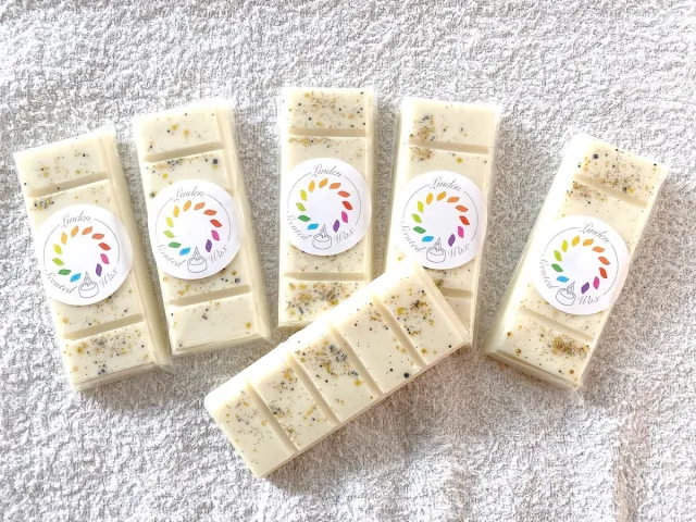 Linden Waxmelts MUSK waxmelt parfum geur - Linden - handgemaakt - 100% sojawax - aromatic - voor geurbrander - huisparfum creme