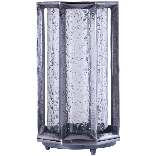 PTMD Windlicht Connhal - Zwart - 20x20x34cm