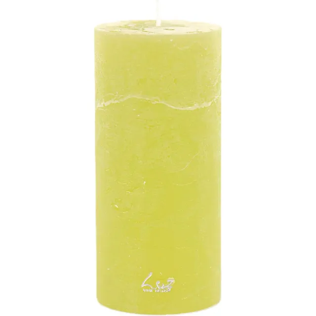 LUZ Rasteli Luz Your Kaars Cilinder Groen-Lime Groen D 7 cm H 15 cm